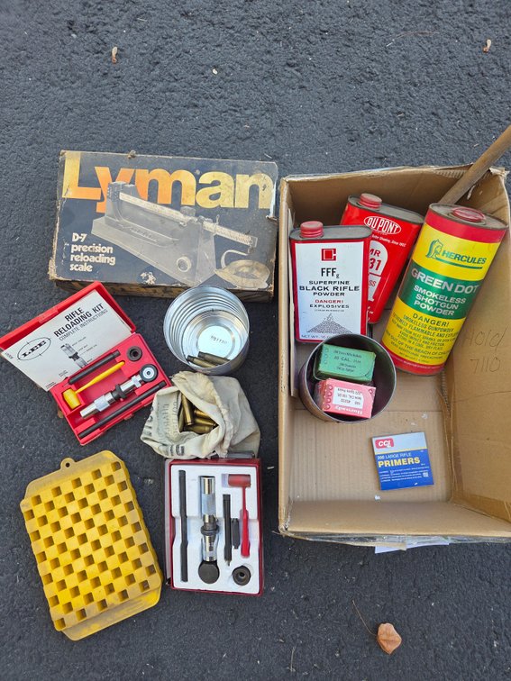 Reloading Scale, Die Sets, Bullets, Powder Cans, and More