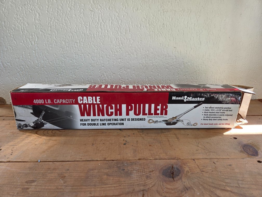 Haul-Master 69854 4000 Lb. Capacity Cable Winch Puller