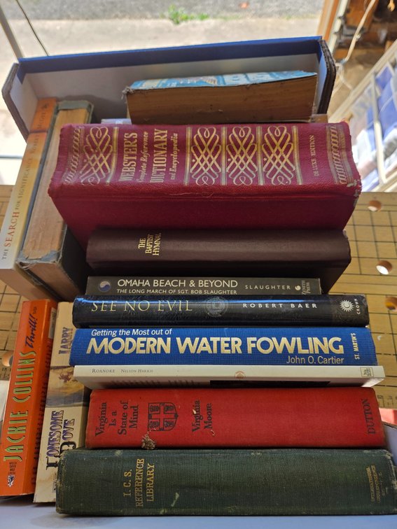 Hardcover and Paperback Reference, History, and Fiction Books