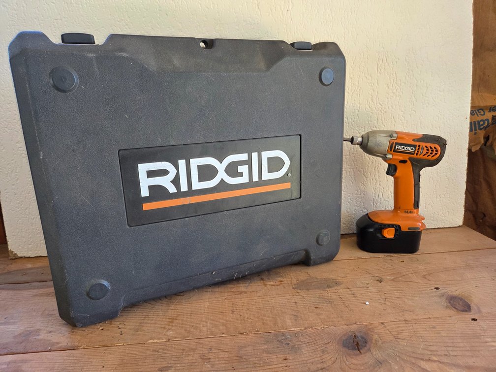 RIDGID 14.4V Cordless Impact Driver and Drill Kit