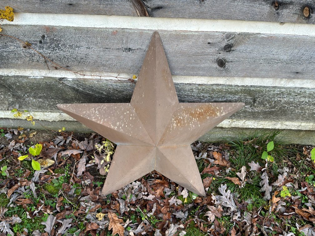 Five-Pointed Dimensional Metal Barn Star