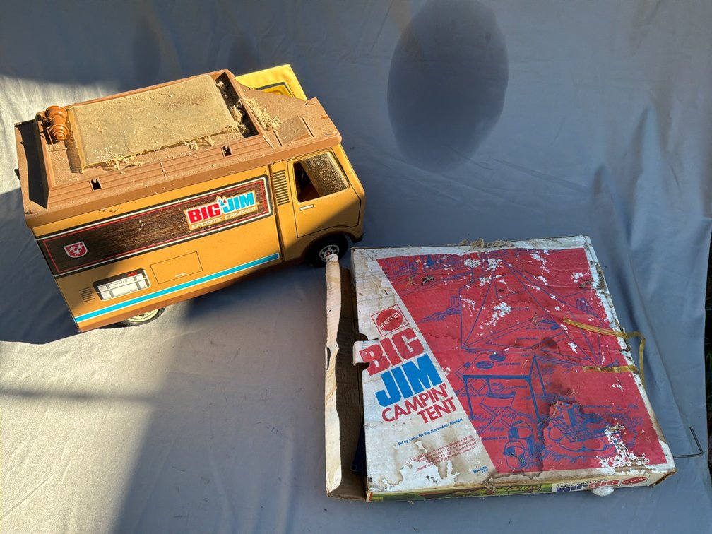 Mattel Big Jim Sports Camper and Campin' Tent Box