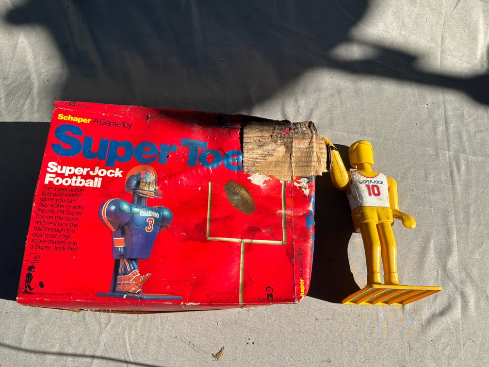 Schaper Super Toe Super Jock Football Game with Figure