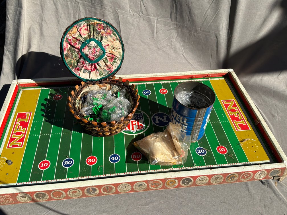 Electric Football Game with Player Figures and Accessories