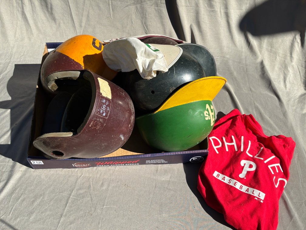 Baseball Batting Helmets and Athletic Apparel