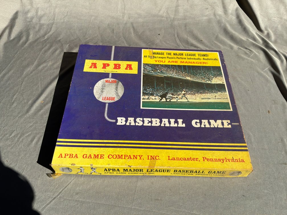 APBA Major League Baseball Game with Player Cards