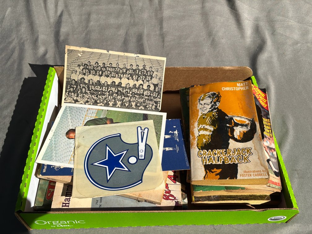 Sports Books, Football Team Photos, Decal, and Ephemera