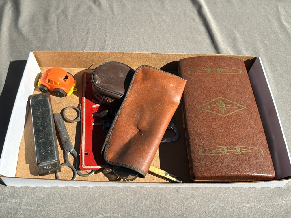 Harmonica, Jewelry Valet Box, Toy Cars, and More