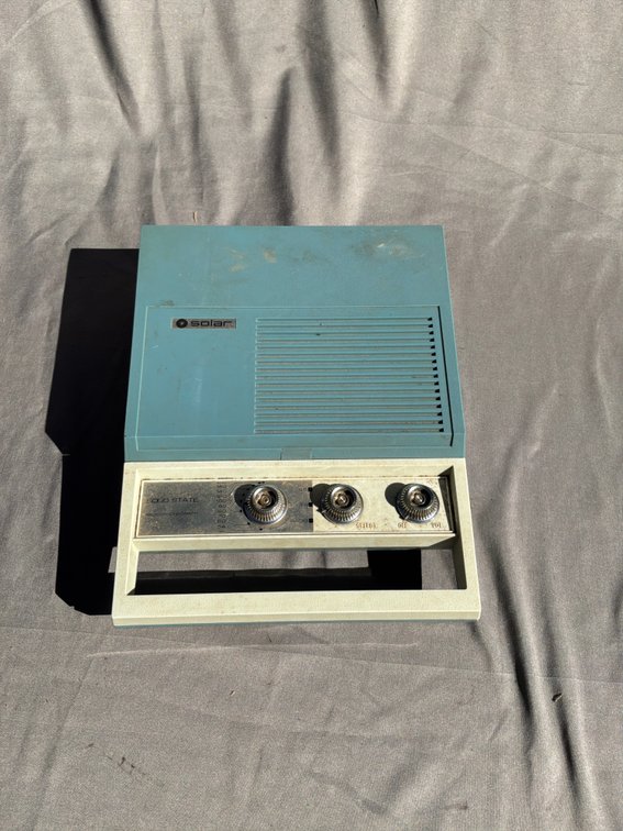 Solar Solid State Portable Radio-Phonograph