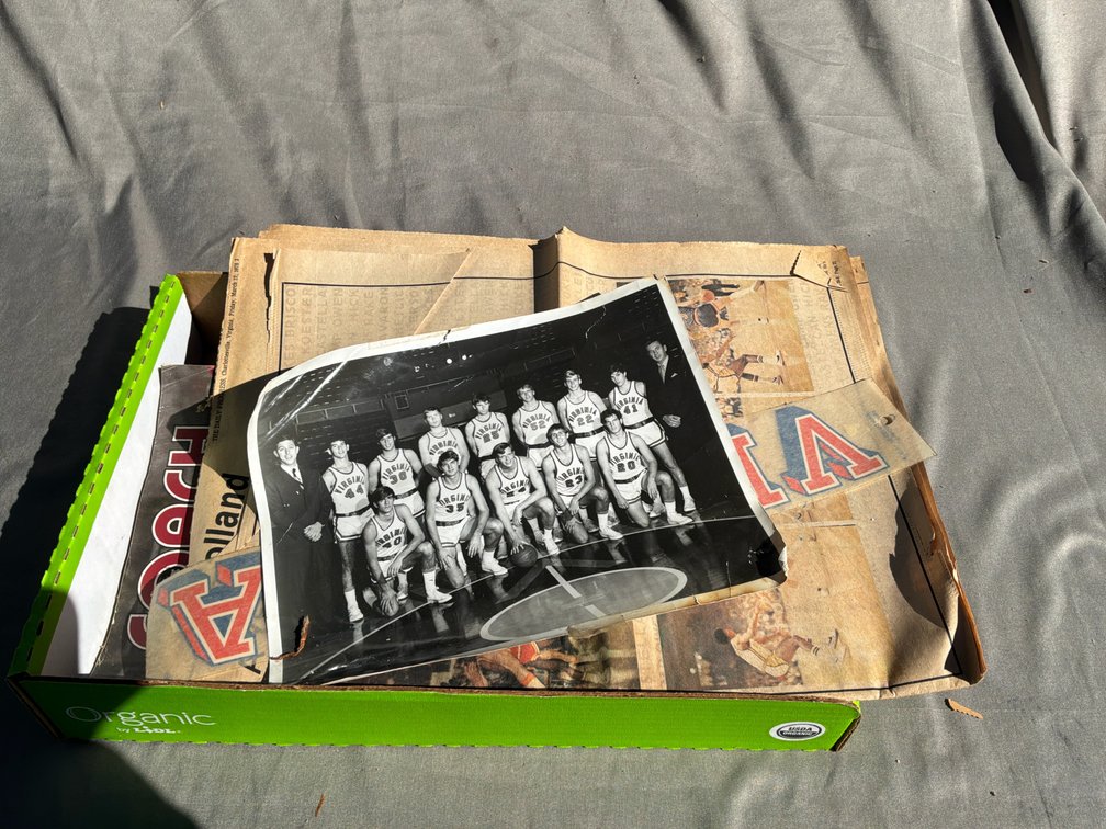 Virginia Sports Ephemera and B.C. Eagles Scrapbook Album