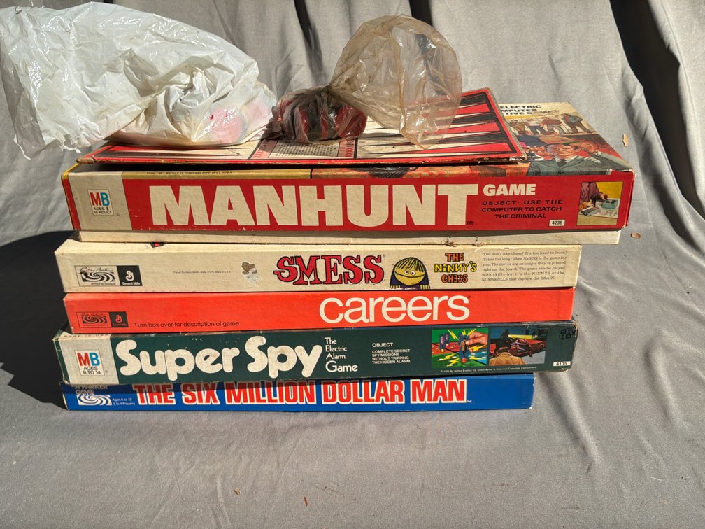 Board Games Including Manhunt, Super Spy, and Careers