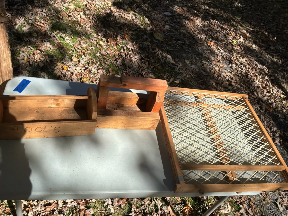 Wooden Tool Caddies and Expandable Gate