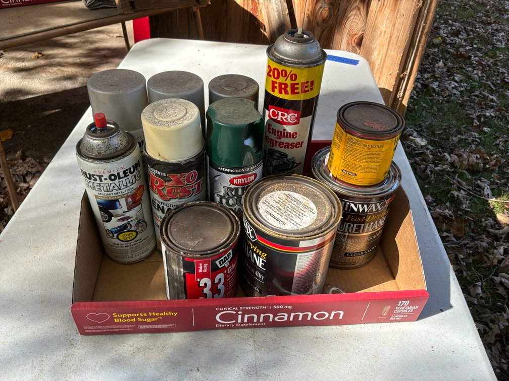 Spray Paint, Polyurethane Finish, Engine Degreaser, and More