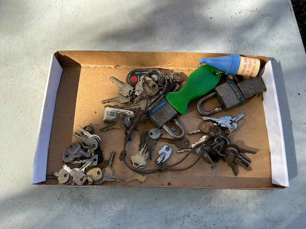 Keys, Laminated Steel Padlocks, and Keychains