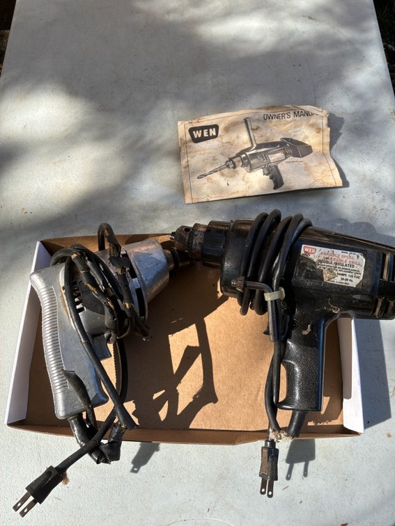 Corded Electric Power Drills with Owner's Manual