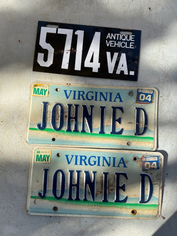 Virginia Antique Vehicle and Vanity License Plates