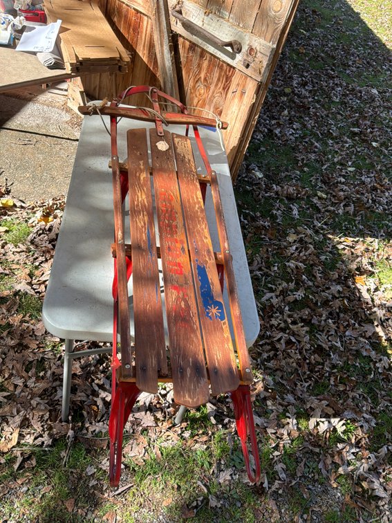 Champion F Wood and Metal Runner Sled