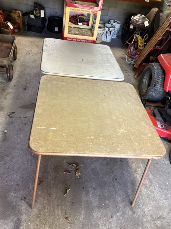 Square Metal Folding Card Tables