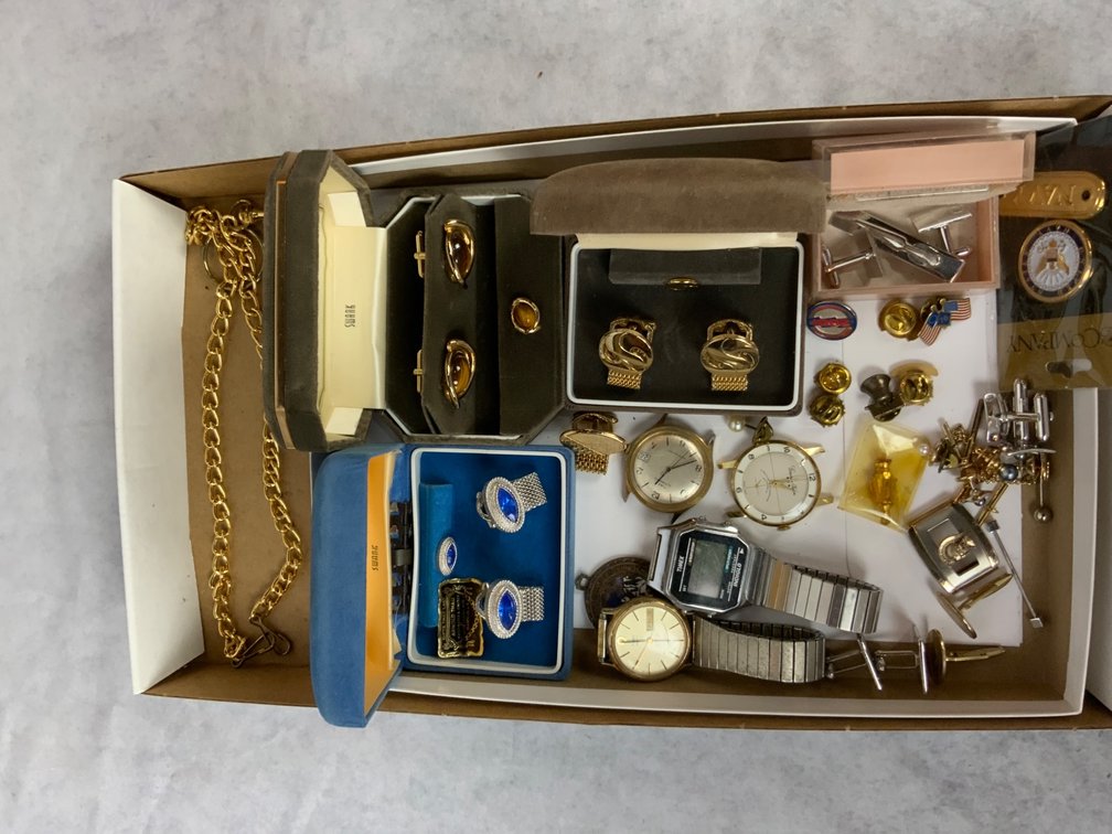 Men’s Watches, Cuff Links, and Jewelry