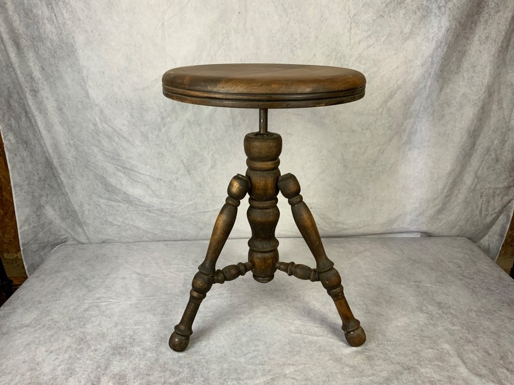 Wooden Adjustable Height Piano Stool