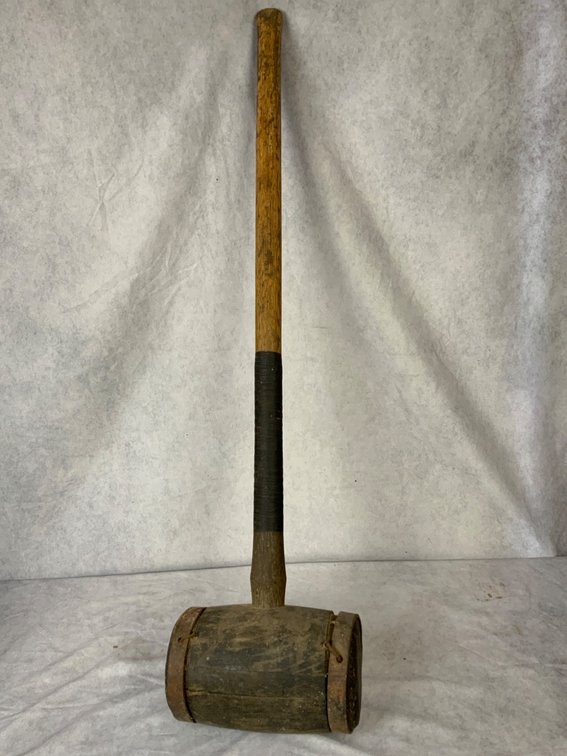 Wooden High Striker Mallet, 38 Inches Long