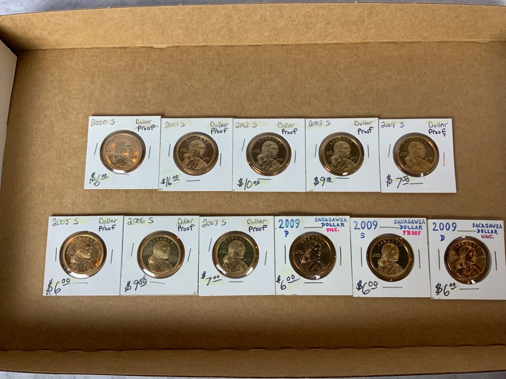 2000-2009 Sacagawea Dollar Proof & UNC Set