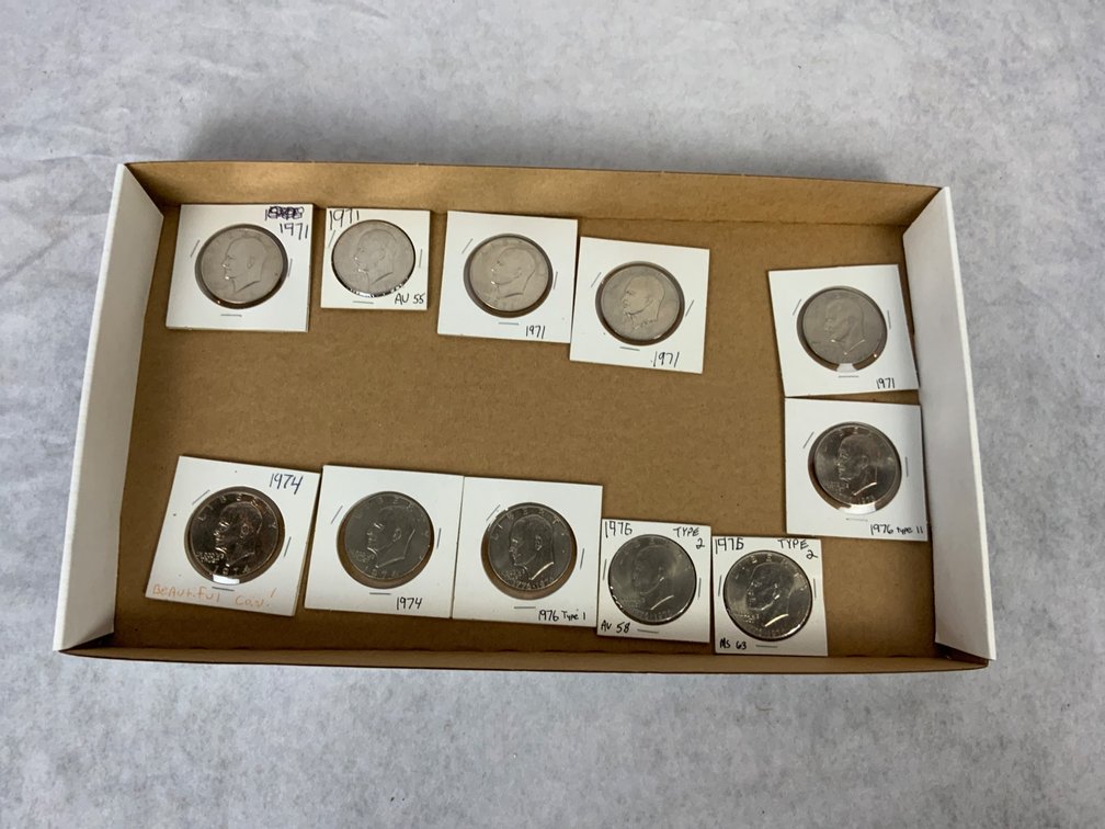 U.S. Eisenhower Dollars (11) total 