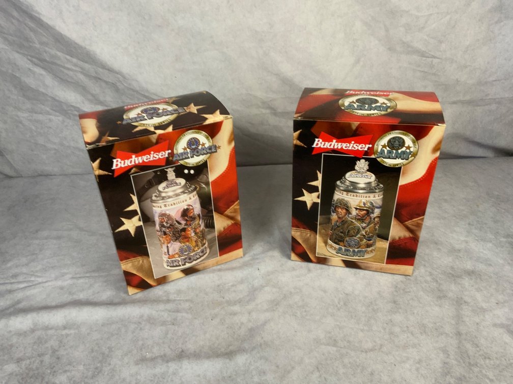 Budweiser Military Collector Steins
