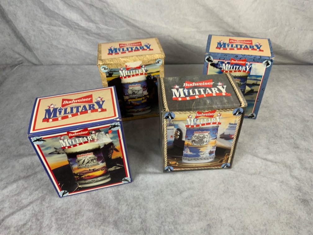 Budweiser Military Series Beer Steins