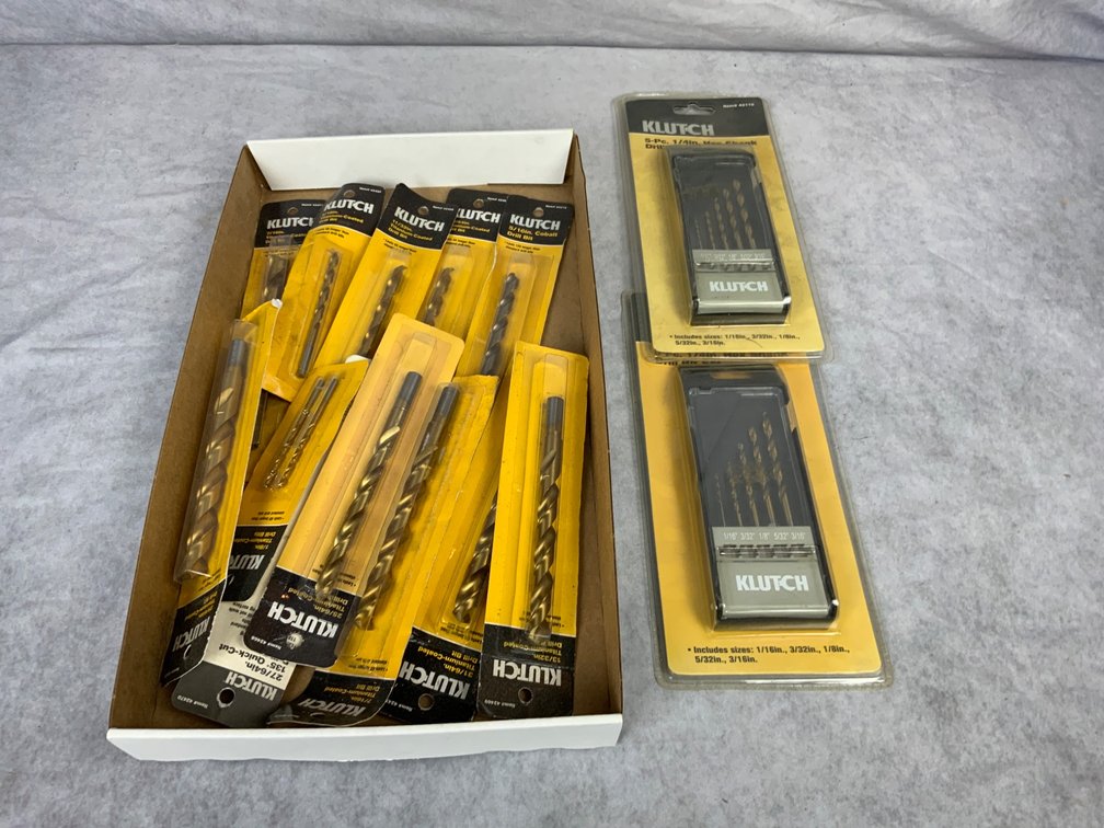 Klutch Drill Bits in Packaging