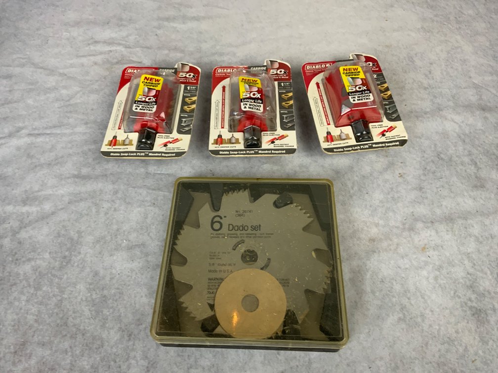 6-Inch Dado Blades and Hole Saws