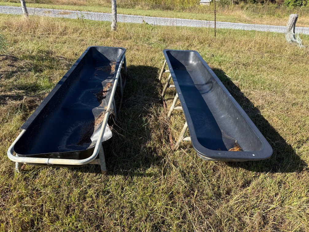 Two 10’ Feed Troughs