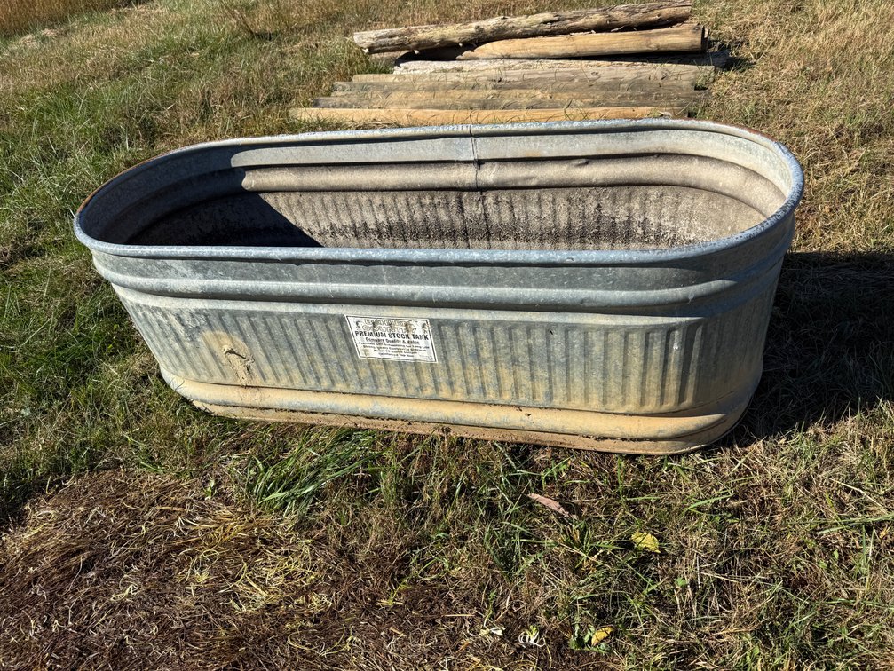 200 gallon galvanized watering trough