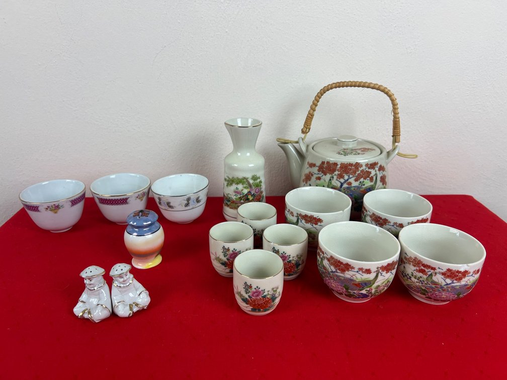 Japanese Ceramic Tea Set with Accessories