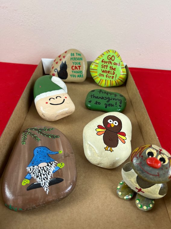 Hand-Painted Decorative Rocks