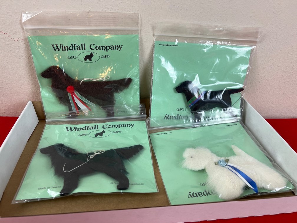Windfall Company Felt Dog Ornaments