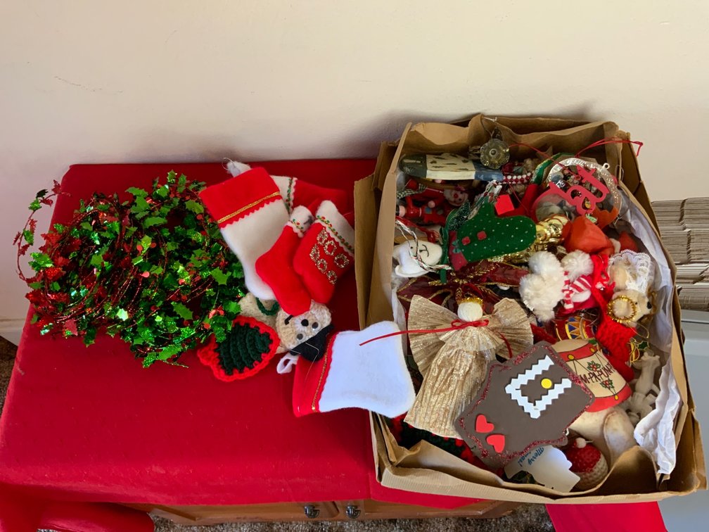 Five Box Lots of Christmas Decorations