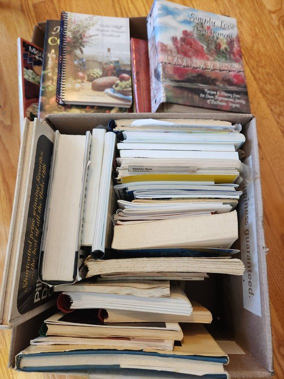 Two Boxes of Assorted Cookbooks