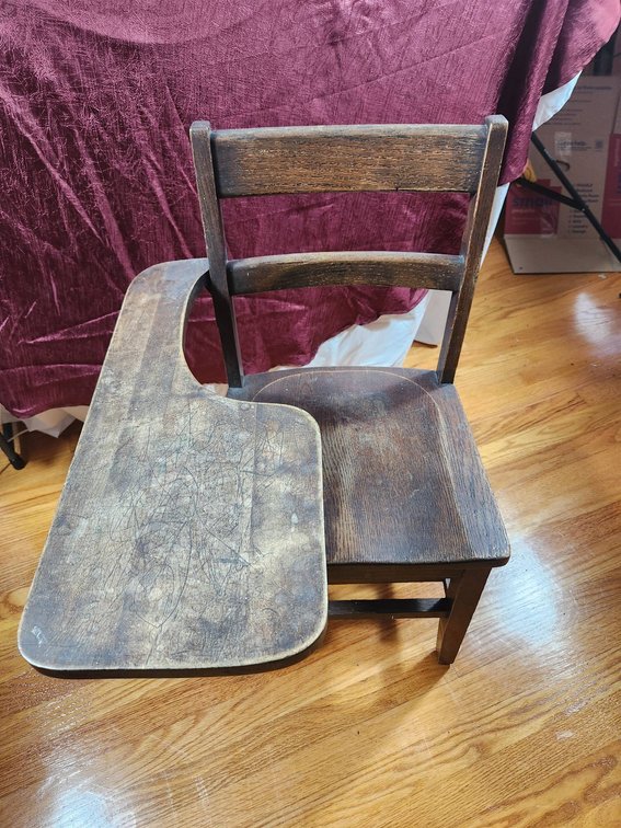 Wooden Child’s Desk Chair