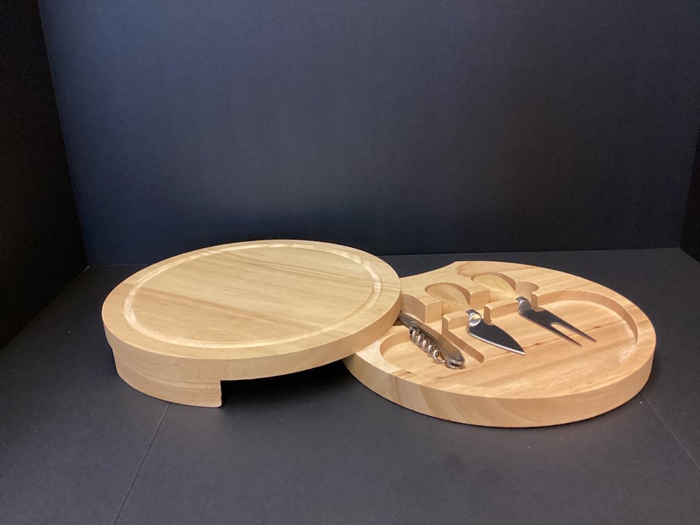 Wine and cheese cutting board