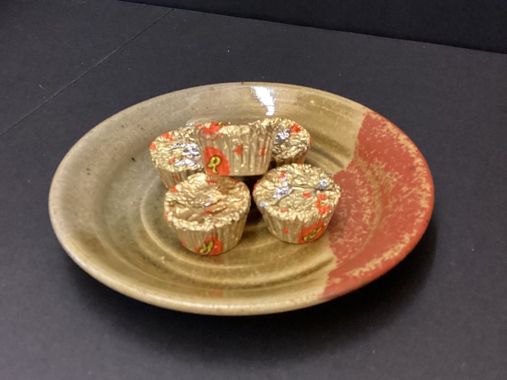 Pottery candy dish