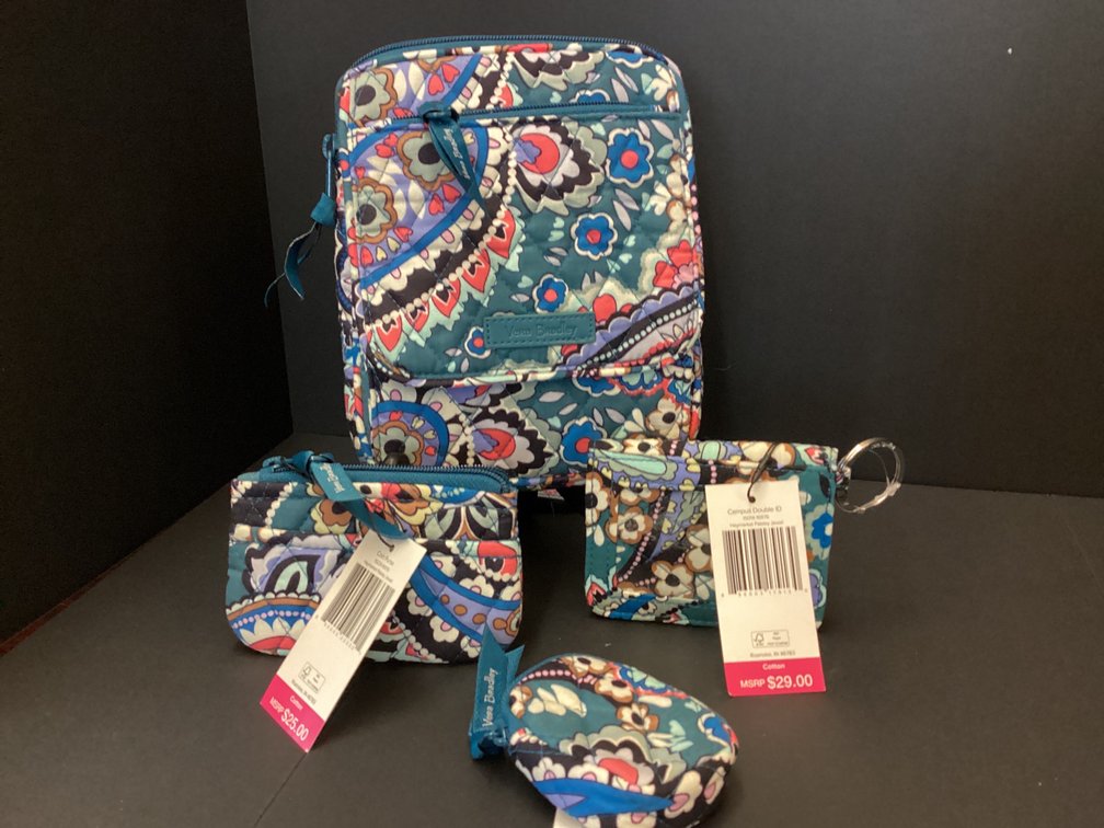 Vera Bradley Mini Hipster, coin purse, double ID holder and coin purse