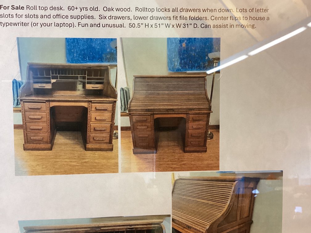 Roll top desk 