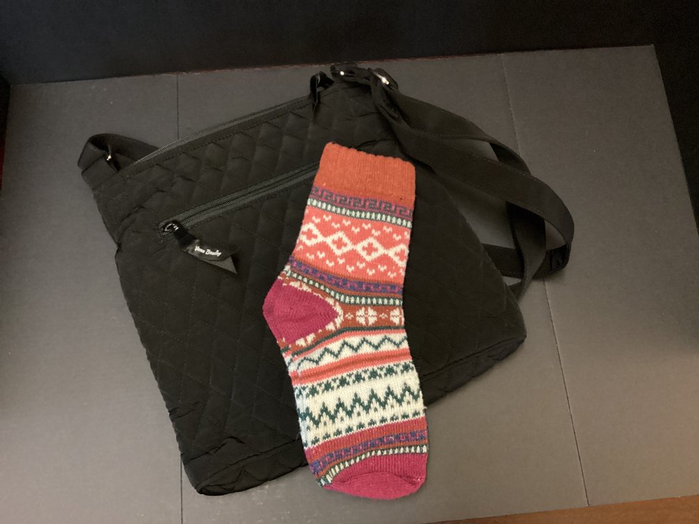 Vera Bradley Crossbody Hipster and Wooly socks 