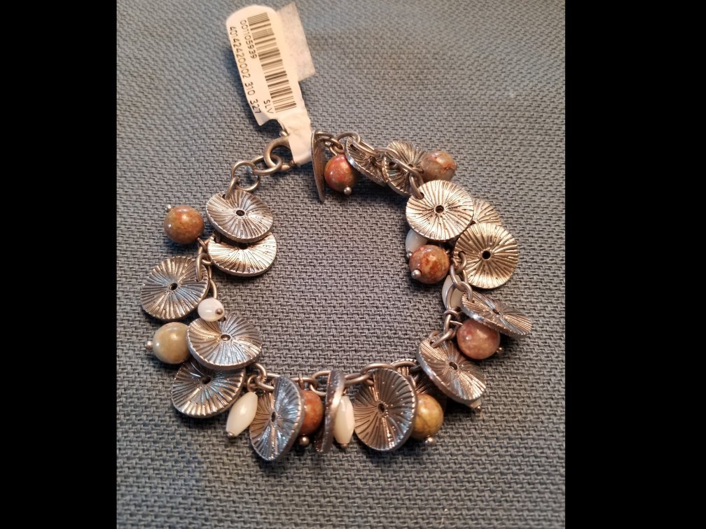 Coldwater Creek Silver & Beaded Bracelet