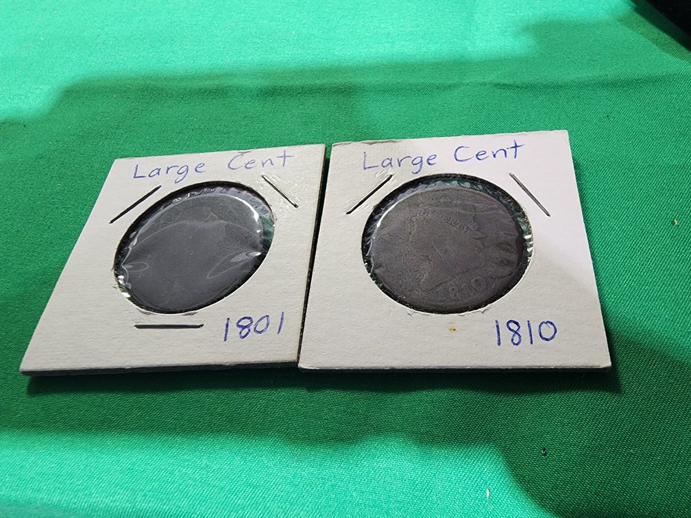 R C Large Cent coins