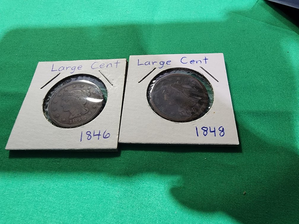 R C. Large Cent Coins 