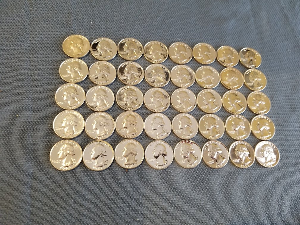 40 PROOF 1960-64 Washington Quarters