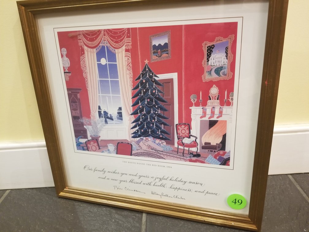 Christmas Card from Bill & Hillary Clinton 1994