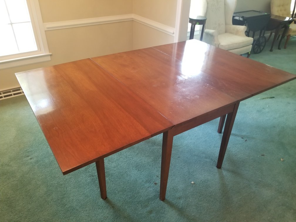 Solid Walnut Drop Leaf Table 